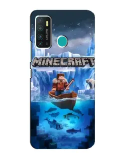 Чохол для Infinix Hot 9 / Hot 9 Pro з картинкою «Minecraft льодянийсвіт»