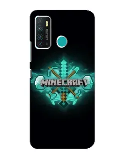 Чохол для Infinix Hot 9 / Hot 9 Pro з картинкою «Minecraft Diamond лого»