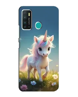 Чехол для Infinix Hot 9 / Hot 9 Pro с картинкой «Единорог на поляне»
