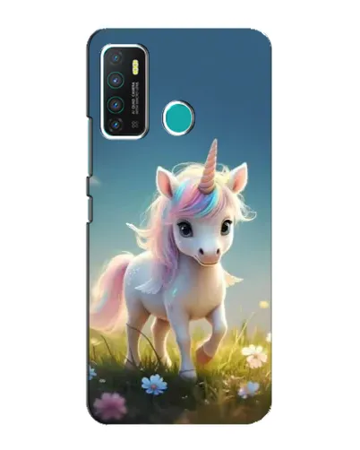Чехол для Infinix Hot 9 / Hot 9 Pro с картинкой «Единорог на поляне»