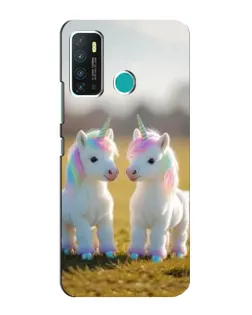 Чехол для Infinix Hot 9 / Hot 9 Pro с картинкой «Пара единорогов»