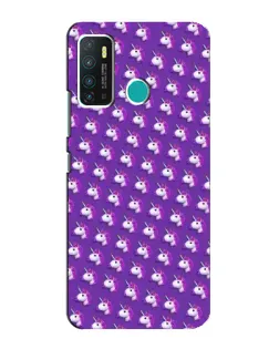 Чехол для Infinix Hot 9 / Hot 9 Pro с картинкой «Единороги на фиолетовом»