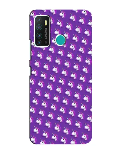 Чехол для Infinix Hot 9 / Hot 9 Pro с картинкой «Единороги на фиолетовом»