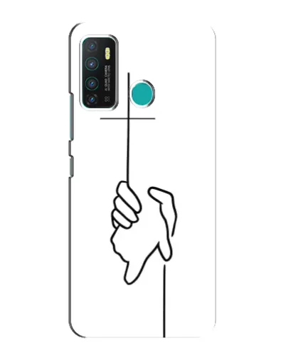 Чехол для Infinix Hot 9 / Hot 9 Pro с картинкой «Рука держит» Чехол для Infinix Hot 9 / Hot 9 Pro с картинкой «Рука держит»