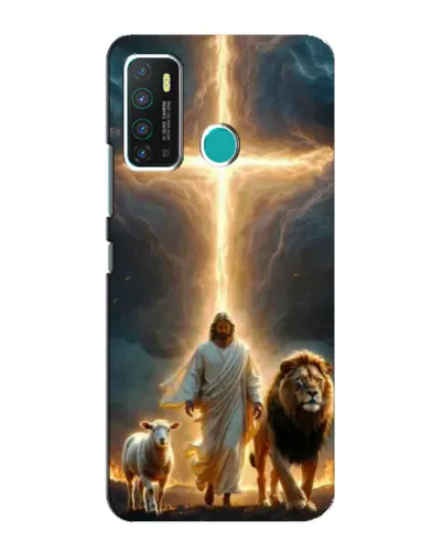 Чехол для Infinix Hot 9 / Hot 9 Pro с картинкой «Лев Иуды и Свет» Чехол для Infinix Hot 9 / Hot 9 Pro с картинкой «Лев Иуды и Свет»