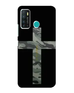 Чехол для Infinix Hot 9 / Hot 9 Pro с картинкой «Милитари Крест»