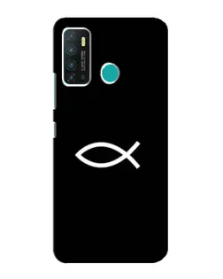 Чохол для Infinix Hot 9 / Hot 9 Pro з картинкою «Символ риби Jesus» Чохол для Infinix Hot 9 / Hot 9 Pro з картинкою «Символ риби Jesus»
