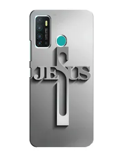 Чохол для Infinix Hot 9 / Hot 9 Pro з картинкою «Металевий хрест Jesus» Чохол для Infinix Hot 9 / Hot 9 Pro з картинкою «Металевий хрест Jesus»