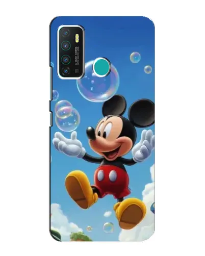 Чехол для Infinix Hot 9 / Hot 9 Pro с картинкой «Mickey и мыльные пузыри»