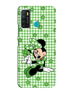 Чехол для Infinix Hot 9 / Hot 9 Pro с картинкой «Mickey в клетку»