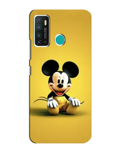 Чехол для Infinix Hot 9 / Hot 9 Pro с картинкой «Микки на желтом»