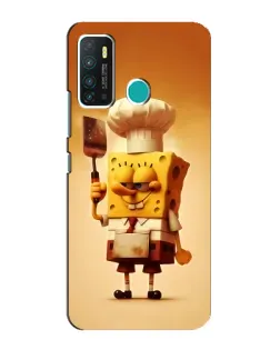 Чохол для Infinix Hot 9 / Hot 9 Pro з картинкою «Губка Боб кухар»
