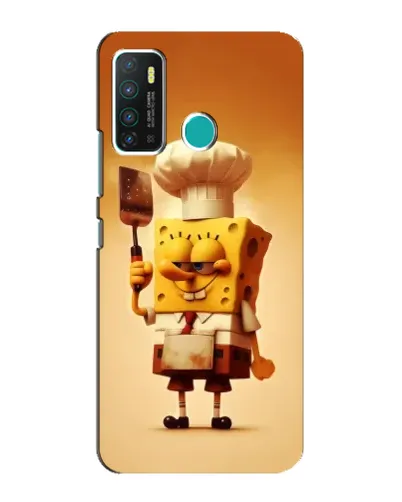 Чохол для Infinix Hot 9 / Hot 9 Pro з картинкою «Губка Боб кухар»