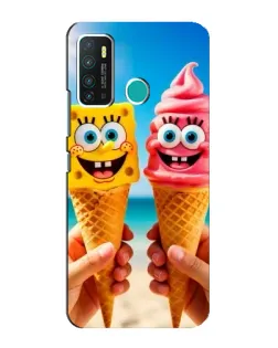 Чохол для Infinix Hot 9 / Hot 9 Pro з картинкою «Спанч Боб морозиво»