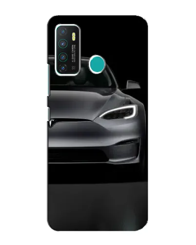Чехол для Infinix Hot 9 / Hot 9 Pro с картинкой «Tesla Model S Look»
