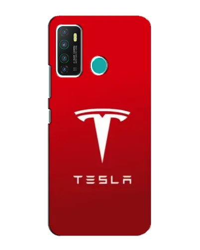 Чехол для Infinix Hot 9 / Hot 9 Pro с картинкой «Tesla Red Classic»