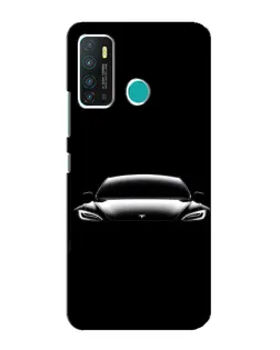 Чехол для Infinix Hot 9 / Hot 9 Pro с картинкой «Фары Tesla Night»