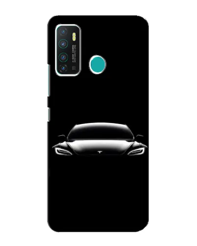 Чехол для Infinix Hot 9 / Hot 9 Pro с картинкой «Фары Tesla Night»