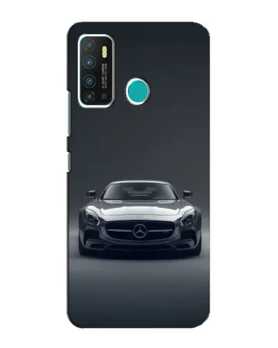 Чехол для Infinix Hot 9 / Hot 9 Pro с картинкой «Mercedes на черном»
