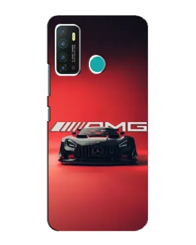 Чехол для Infinix Hot 9 / Hot 9 Pro с картинкой «Mercedes AMG — красная линия»