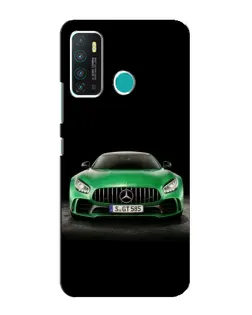 Чехол для Infinix Hot 9 / Hot 9 Pro с картинкой «Mercedes — неоновый лого»