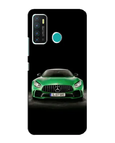 Чехол для Infinix Hot 9 / Hot 9 Pro с картинкой «Mercedes — неоновый лого»
