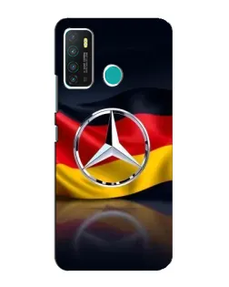 Чехол для Infinix Hot 9 / Hot 9 Pro с картинкой «Mercedes — флаг Германии»