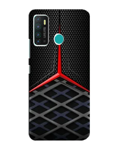 Чехол для Infinix Hot 9 / Hot 9 Pro с картинкой «Mercedes Carbon Grid»