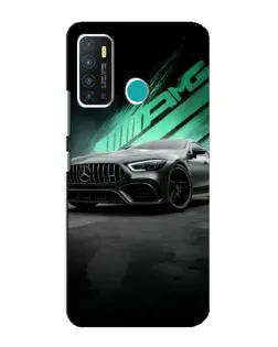 Чехол для Infinix Hot 9 / Hot 9 Pro с картинкой «Темный Mercedes AMG»