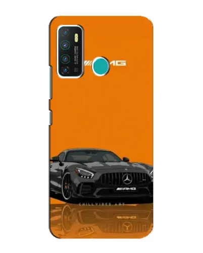 Чехол для Infinix Hot 9 / Hot 9 Pro с картинкой «Оранжевый Mercedes AMG»