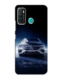 Чехол для Infinix Hot 9 / Hot 9 Pro с картинкой «Ночной Mercedes EQ»