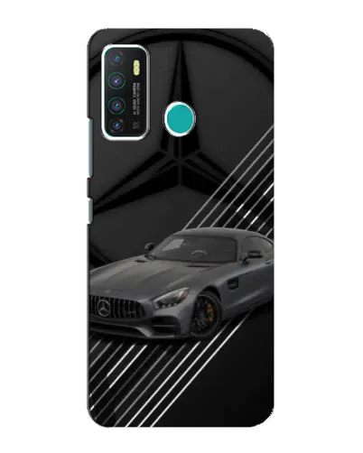 Чехол для Infinix Hot 9 / Hot 9 Pro с картинкой «Mercedes AMG — графика»