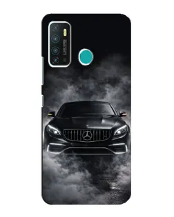 Чехол для Infinix Hot 9 / Hot 9 Pro с картинкой «Mercedes в дыму»