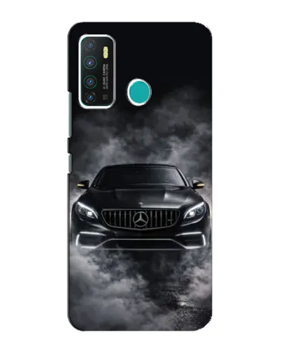 Чехол для Infinix Hot 9 / Hot 9 Pro с картинкой «Mercedes в дыму»