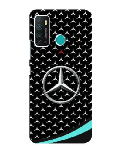Чехол для Infinix Hot 9 / Hot 9 Pro с картинкой «Mercedes — бирюзовый акцент»