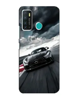 Чехол для Infinix Hot 9 / Hot 9 Pro с картинкой «Гоночный Mercedes AMG»