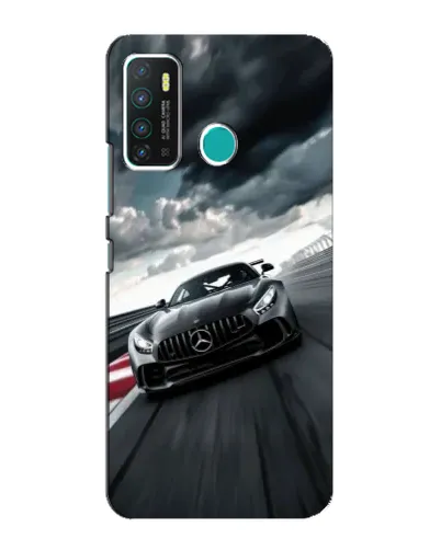 Чехол для Infinix Hot 9 / Hot 9 Pro с картинкой «Гоночный Mercedes AMG»