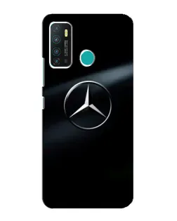 Чехол для Infinix Hot 9 / Hot 9 Pro с картинкой «Mercedes на металле»