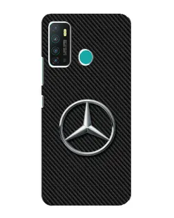 Чехол для Infinix Hot 9 / Hot 9 Pro с картинкой «Карбоновый Mercedes стиль»