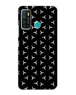 Чехол для Infinix Hot 9 / Hot 9 Pro с картинкой «Mercedes паттерн звезд»