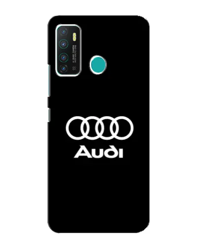 Чехол для Infinix Hot 9 / Hot 9 Pro с картинкой «Классическое лого Audi»