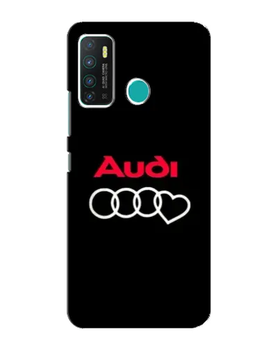 Чехол для Infinix Hot 9 / Hot 9 Pro с картинкой «Логотип Audi Heart»