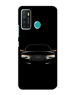 Чехол для Infinix Hot 9 / Hot 9 Pro с картинкой «Audi — ночной контур»