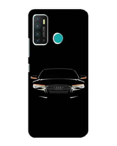 Чехол для Infinix Hot 9 / Hot 9 Pro с картинкой «Audi — ночной контур»