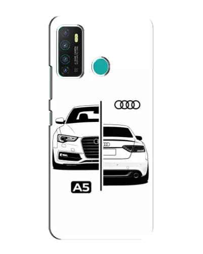 Чехол для Infinix Hot 9 / Hot 9 Pro с картинкой «Audi — контрастный дизайн»