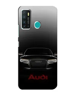 Чехол для Infinix Hot 9 / Hot 9 Pro с картинкой «Audi — градиентный контур»
