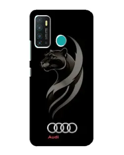 Чехол для Infinix Hot 9 / Hot 9 Pro с картинкой «Графика — пантера и Audi»
