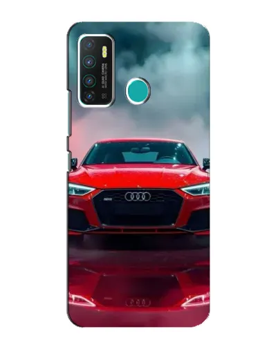 Чехол для Infinix Hot 9 / Hot 9 Pro с картинкой «Audi RS — красный стиль»