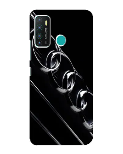 Чехол для Infinix Hot 9 / Hot 9 Pro с картинкой «Audi — абстрактные кольца»