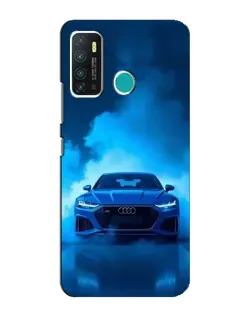 Чехол для Infinix Hot 9 / Hot 9 Pro с картинкой «Audi — голубая энергия»